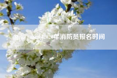邢台2020年消防员报名时间