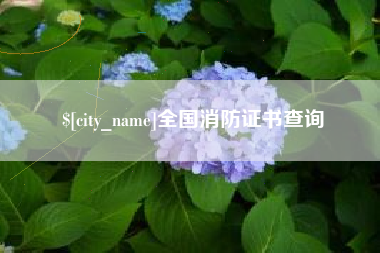 邢台全国消防证书查询