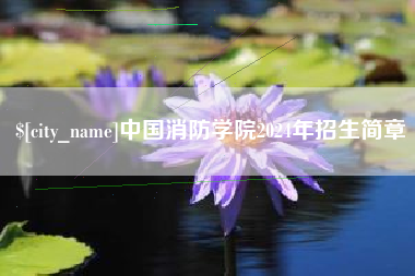 邢台中国消防学院2024年招生简章