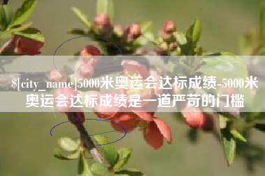 邢台5000米奥运会达标成绩-5000米奥运会达标成绩是一道严苛的门槛