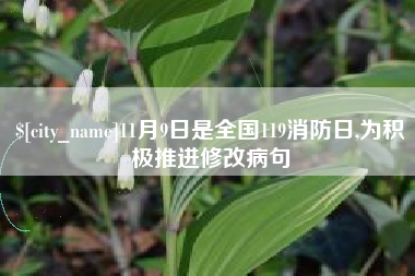 邢台11月9日是全国119消防日,为积极推进修改病句