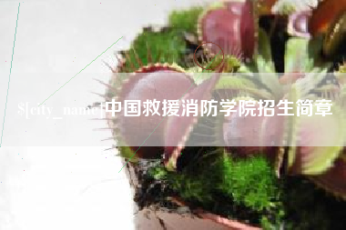 邢台中国救援消防学院招生简章