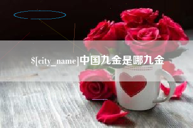 邢台中国九金是哪九金