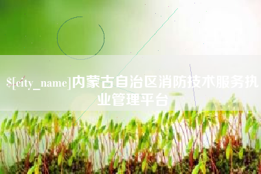 邢台内蒙古自治区消防技术服务执业管理平台