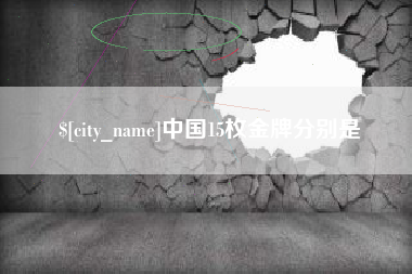 邢台中国15枚金牌分别是