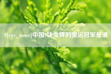 邢台中国9块金牌的奥运冠军是谁