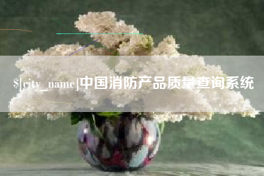 邢台中国消防产品质量查询系统