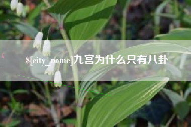 邢台九宫为什么只有八卦
