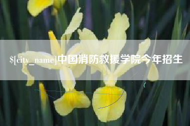 邢台中国消防救援学院今年招生
