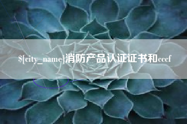 邢台消防产品认证证书和cccf