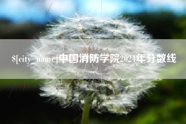 邢台中国消防学院2024年分数线