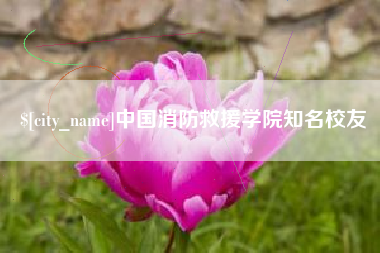 邢台中国消防救援学院知名校友