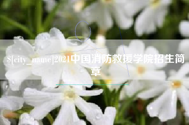 邢台2021中国消防救援学院招生简章