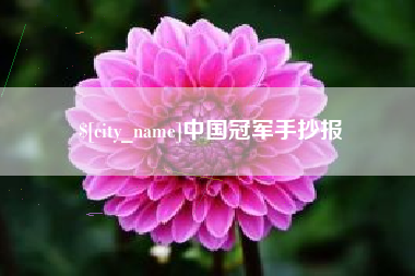 邢台中国冠军手抄报