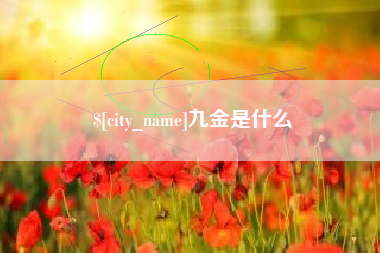 邢台九金是什么