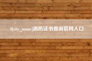 邢台消防证书查询官网入口